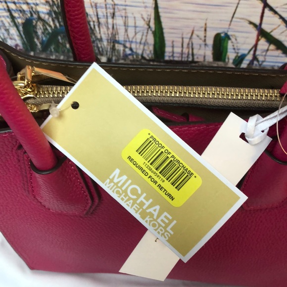 Michael Kors MD Messenger Leather Ultra Pink - Picture 5 of 8